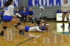 Volleyball vs Emerson  Wheaton College Women's Volleyball vs Emerson College. - Photo by Keith Nordstrom : Wheaton, Volleyball, VB2019